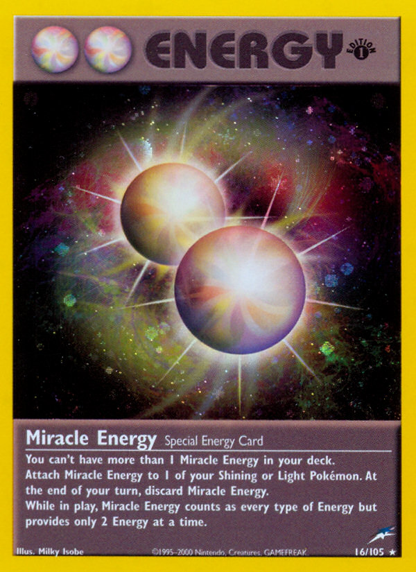 Miracle Energy (16/105) [Neo Destiny 1st Edition] | Gear Gaming Fayetteville