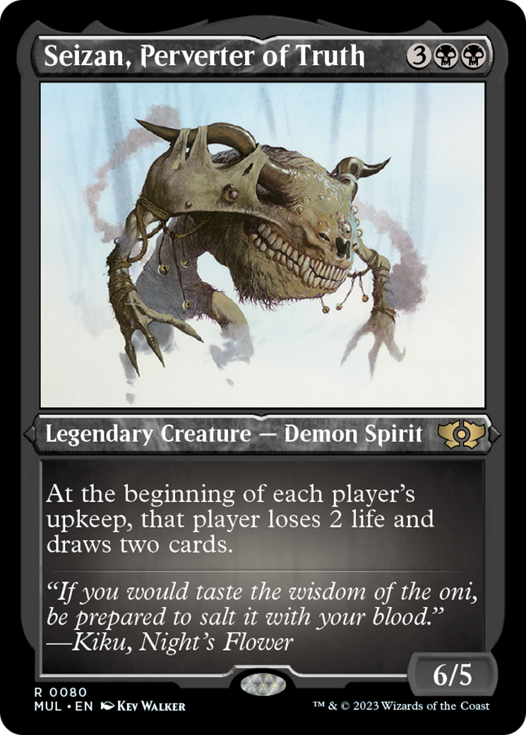 Seizan, Perverter of Truth (Foil Etched) [Multiverse Legends] | Gear Gaming Fayetteville