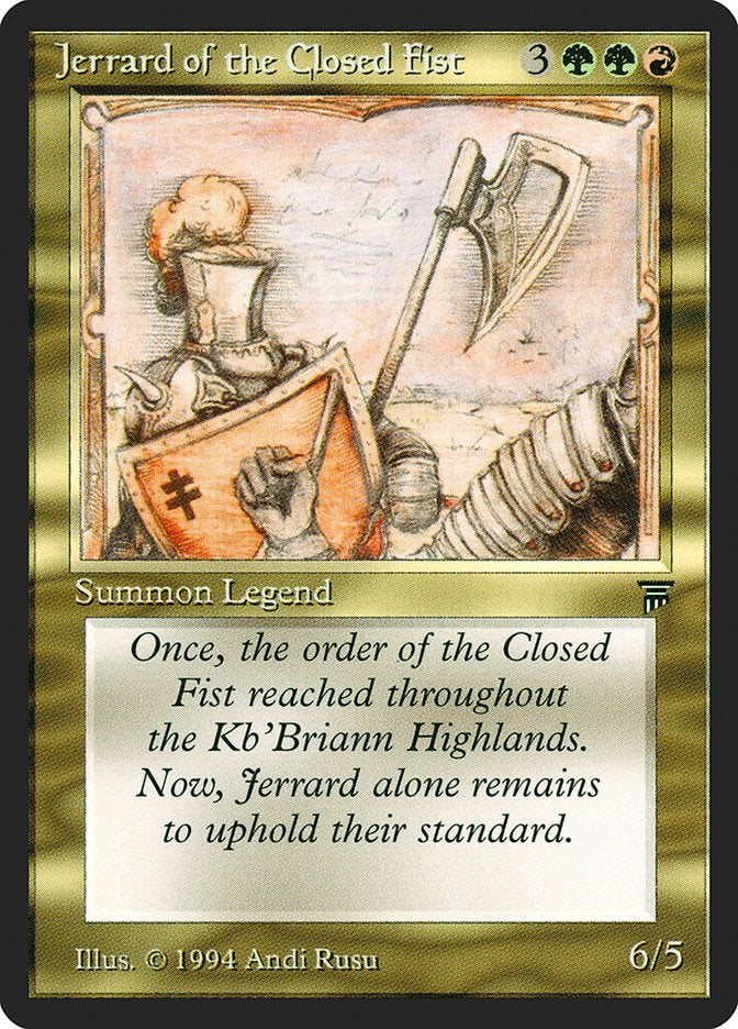 Jerrard of the Closed Fist [Legends] | Gear Gaming Fayetteville