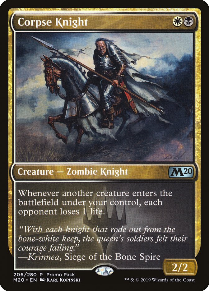 Corpse Knight (Promo Pack) [Core Set 2020 Promos] | Gear Gaming Fayetteville