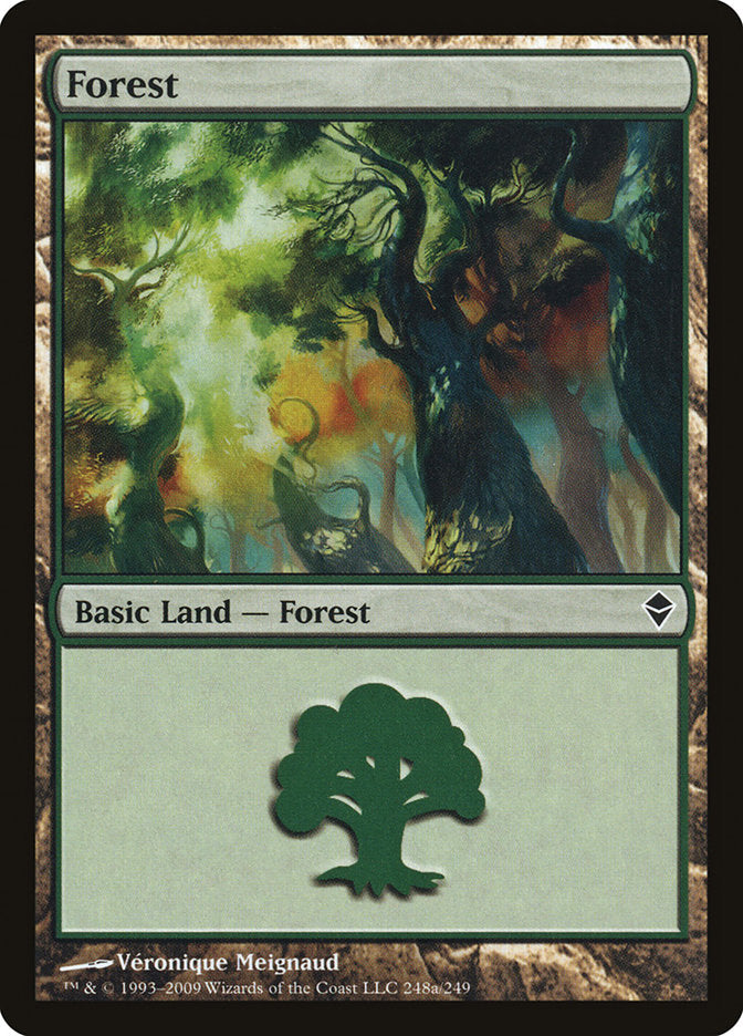 Forest (248a) [Zendikar] | Gear Gaming Fayetteville