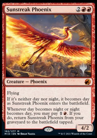 Sunstreak Phoenix (Promo Pack) [Innistrad: Midnight Hunt Promos] | Gear Gaming Fayetteville