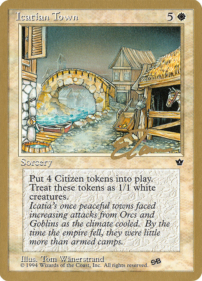 Icatian Town (Eric Tam) (SB) [Pro Tour Collector Set] | Gear Gaming Fayetteville