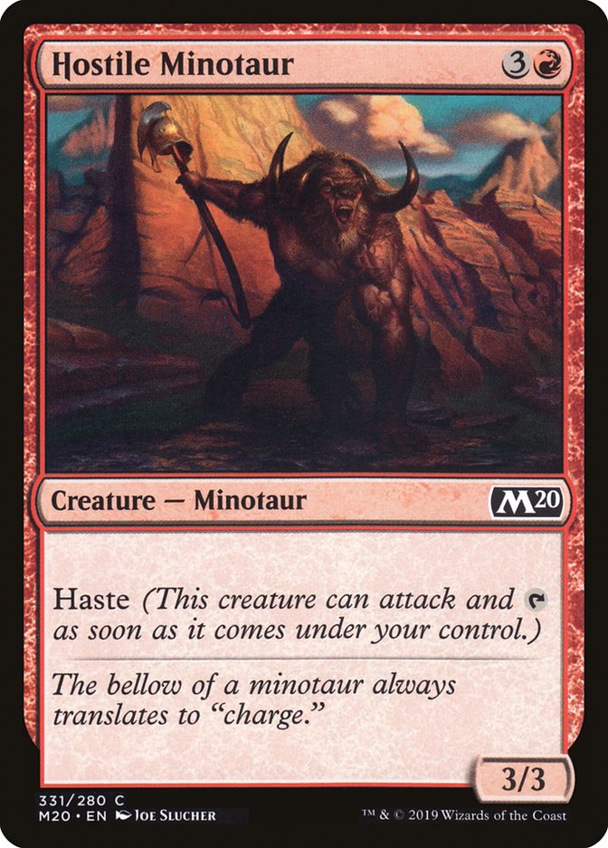 Hostile Minotaur [Core Set 2020] | Gear Gaming Fayetteville