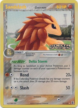 Sandslash (27/113) (Delta Species) (Stamped) [EX: Delta Species] | Gear Gaming Fayetteville