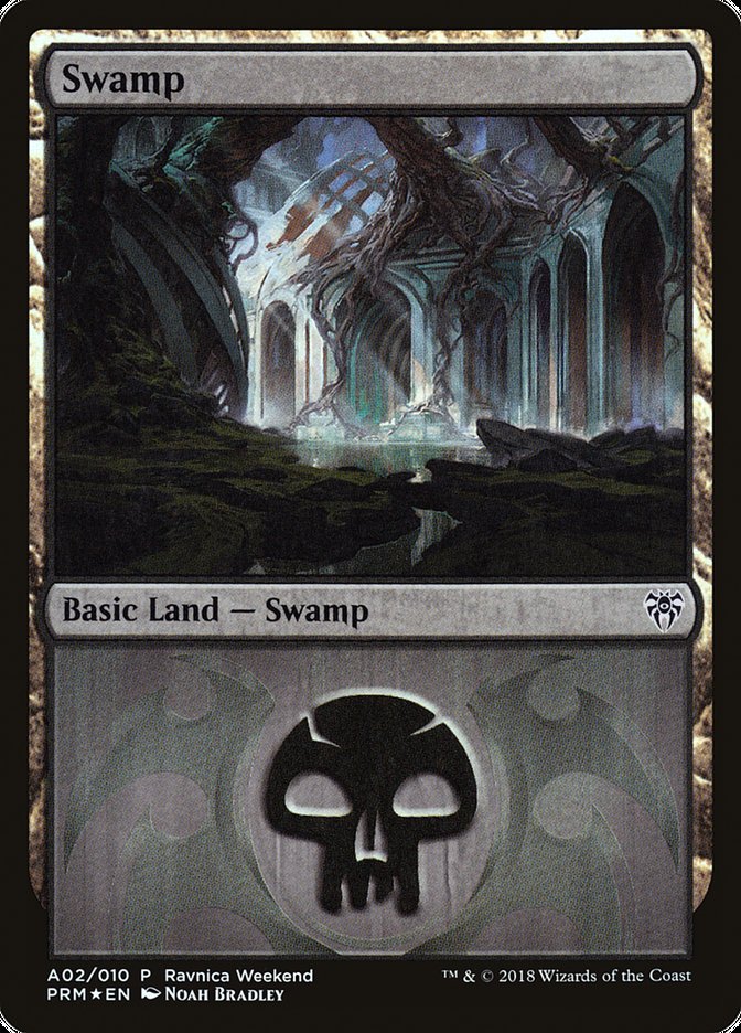 Swamp (A02) [Ravnica Allegiance Ravnica Weekend] | Gear Gaming Fayetteville