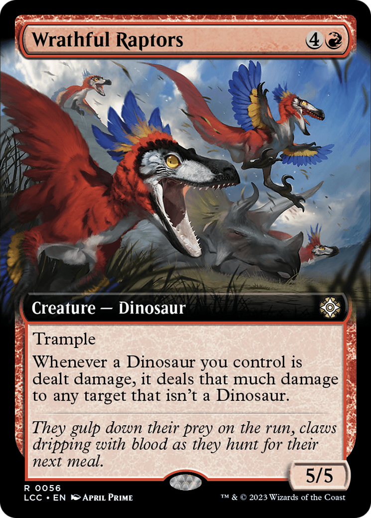 Wrathful Raptors (Extended Art) [The Lost Caverns of Ixalan Commander] | Gear Gaming Fayetteville