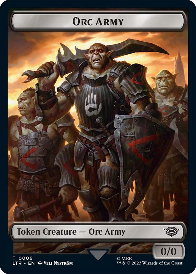 Orc Army Token (06) [The Lord of the Rings: Tales of Middle-Earth Tokens] | Gear Gaming Fayetteville