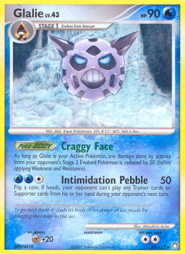 Glalie (25/123) [Diamond & Pearl: Mysterious Treasures] | Gear Gaming Fayetteville