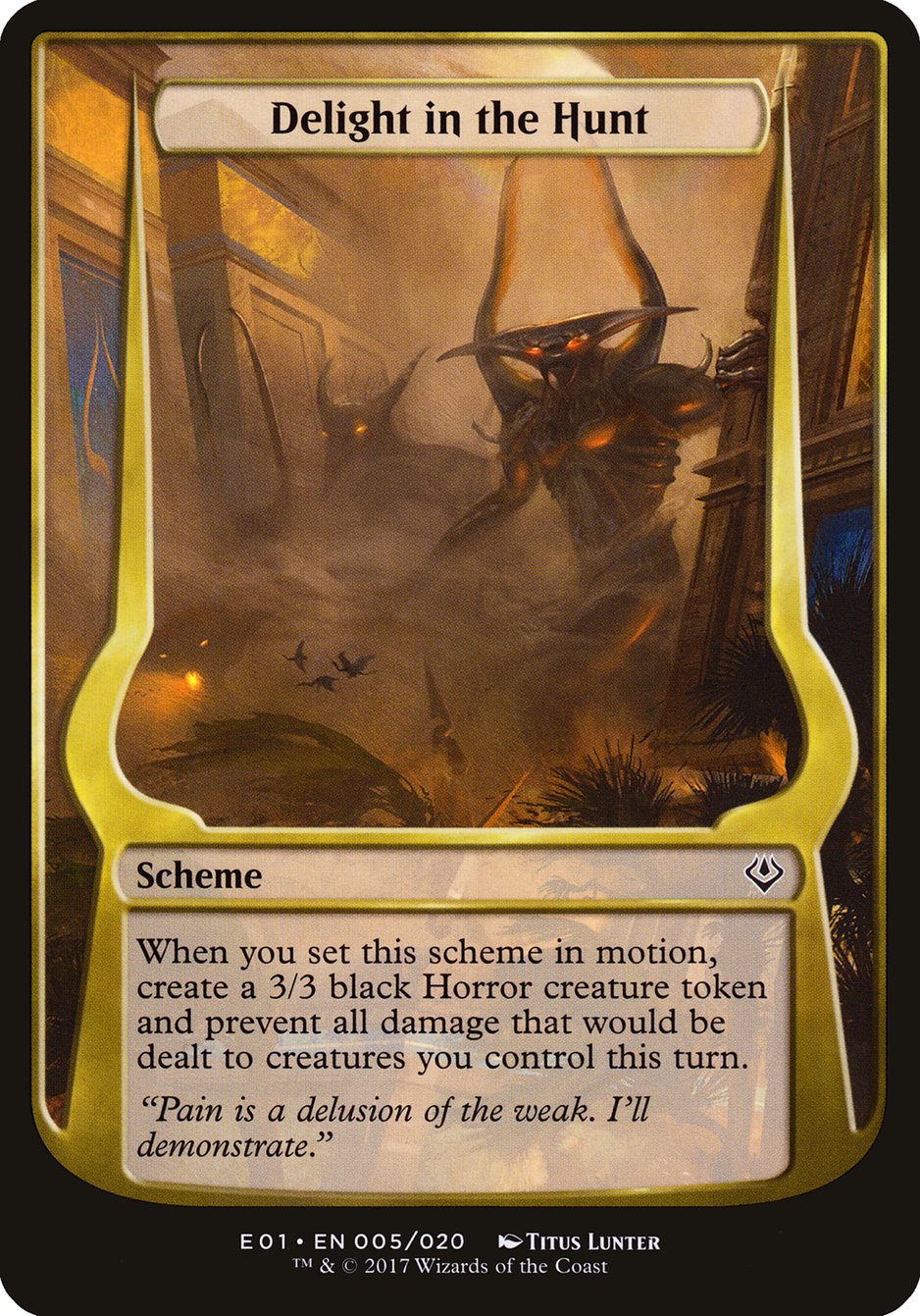 Delight in the Hunt (Schemes) [Archenemy: Nicol Bolas Schemes] | Gear Gaming Fayetteville