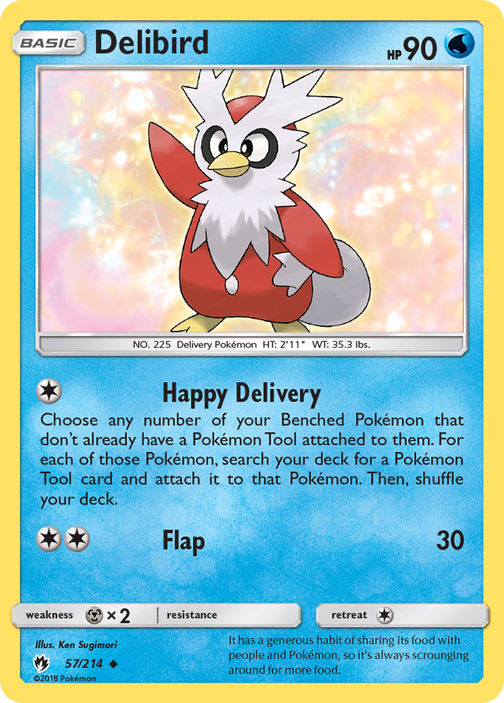 Delibird (57/214) [Sun & Moon: Lost Thunder] | Gear Gaming Fayetteville