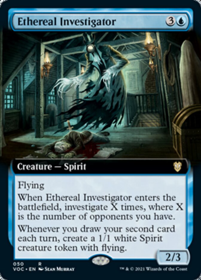 Ethereal Investigator (Extended Art) [Innistrad: Crimson Vow Commander] | Gear Gaming Fayetteville