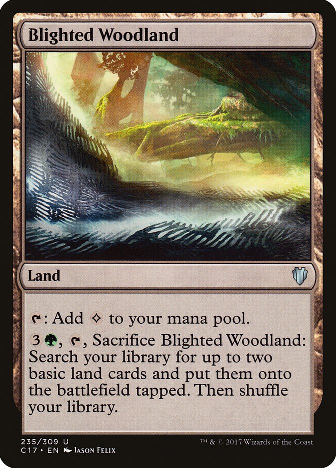 Blighted Woodland [Commander 2017] | Gear Gaming Fayetteville