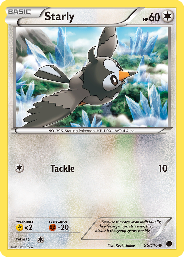 Starly (95/116) [Black & White: Plasma Freeze] | Gear Gaming Fayetteville