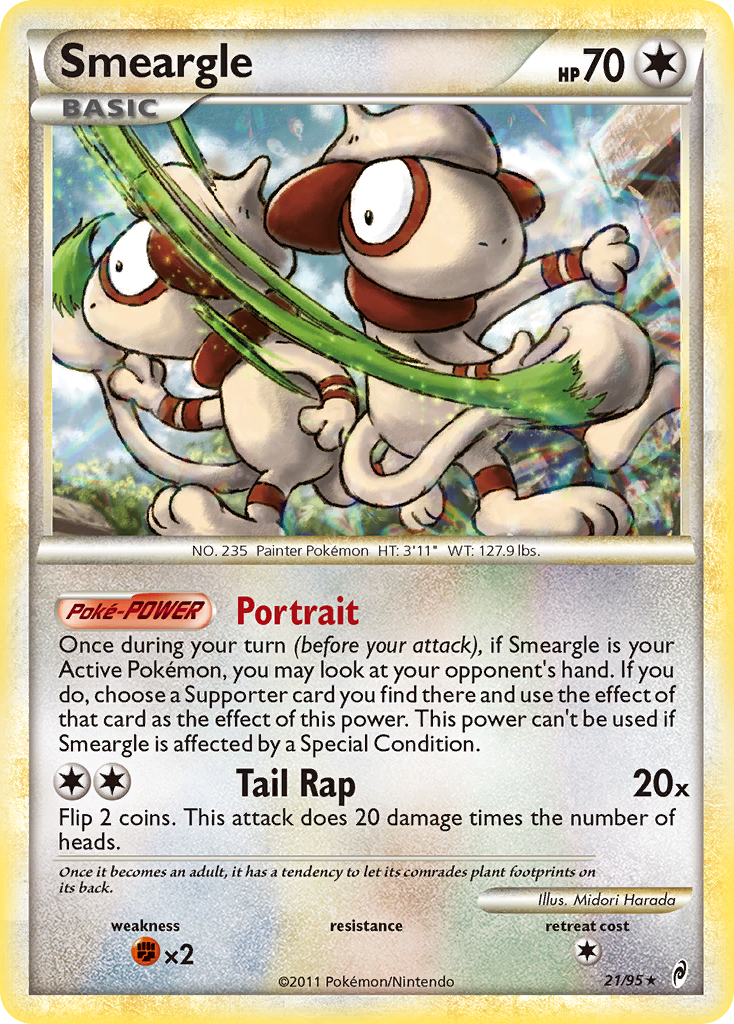 Smeargle (21/95) [HeartGold & SoulSilver: Call of Legends] | Gear Gaming Fayetteville