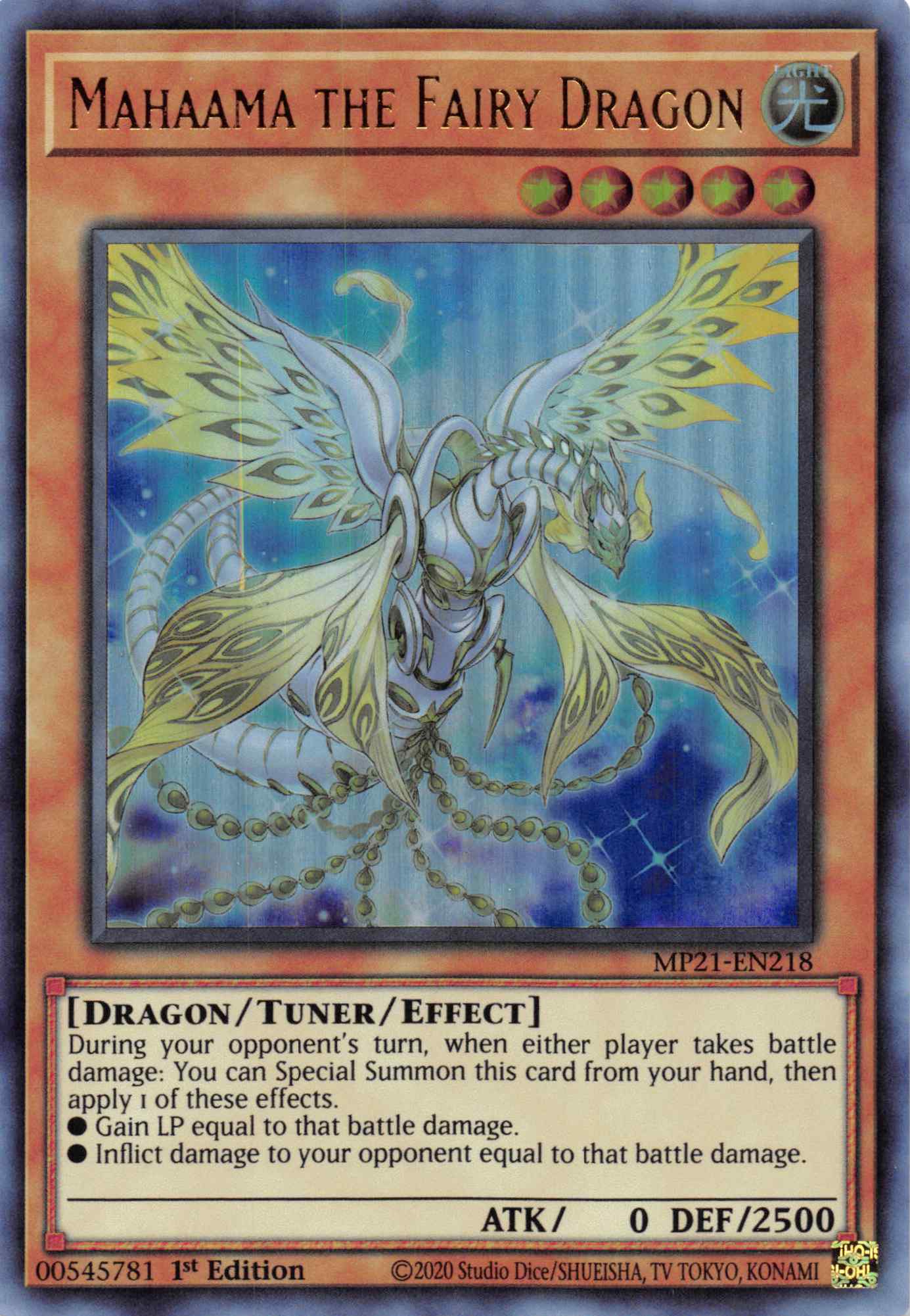 Mahaama the Fairy Dragon [MP21-EN218] Ultra Rare | Gear Gaming Fayetteville