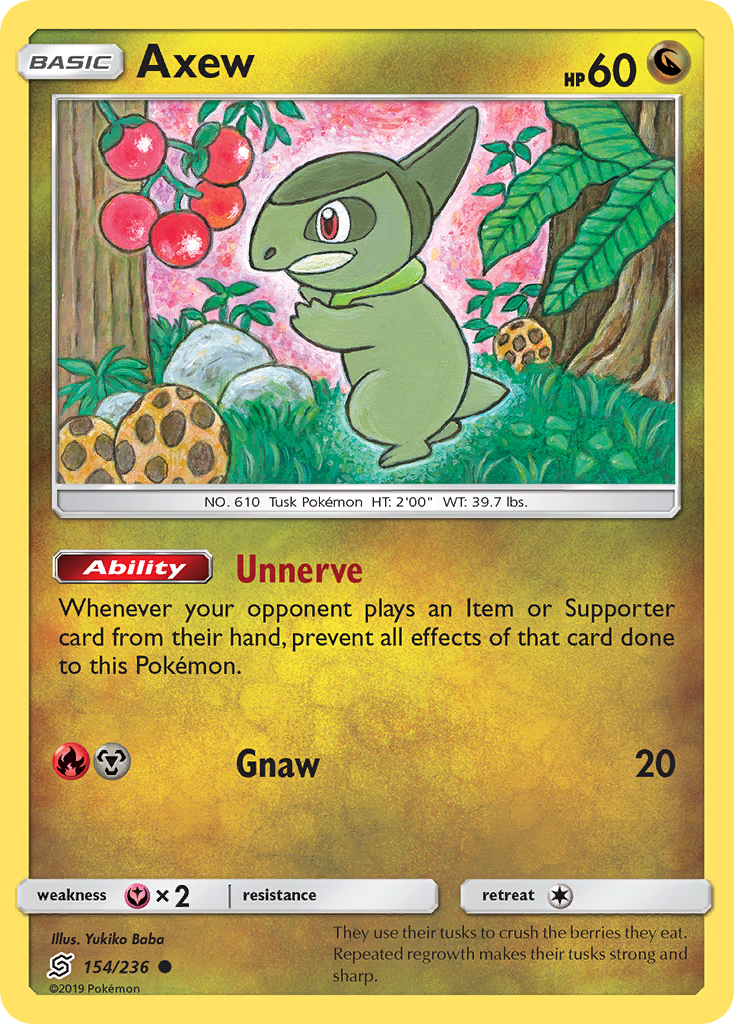 Axew (154/236) [Sun & Moon: Unified Minds] | Gear Gaming Fayetteville