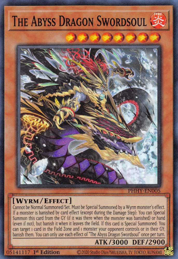 The Abyss Dragon Swordsoul [PHHY-EN005] Super Rare | Gear Gaming Fayetteville