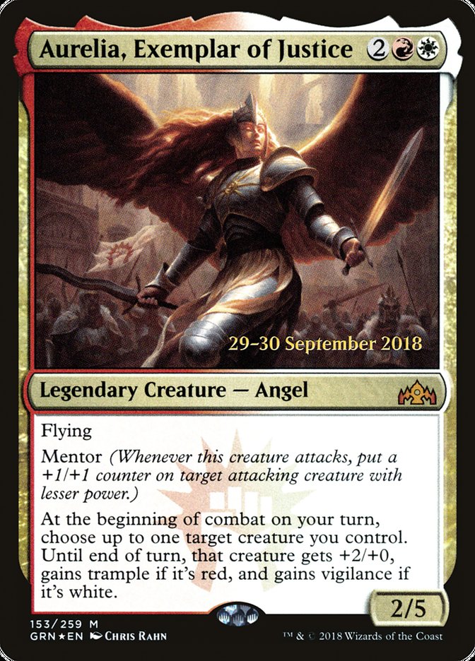 Aurelia, Exemplar of Justice [Guilds of Ravnica Prerelease Promos] | Gear Gaming Fayetteville