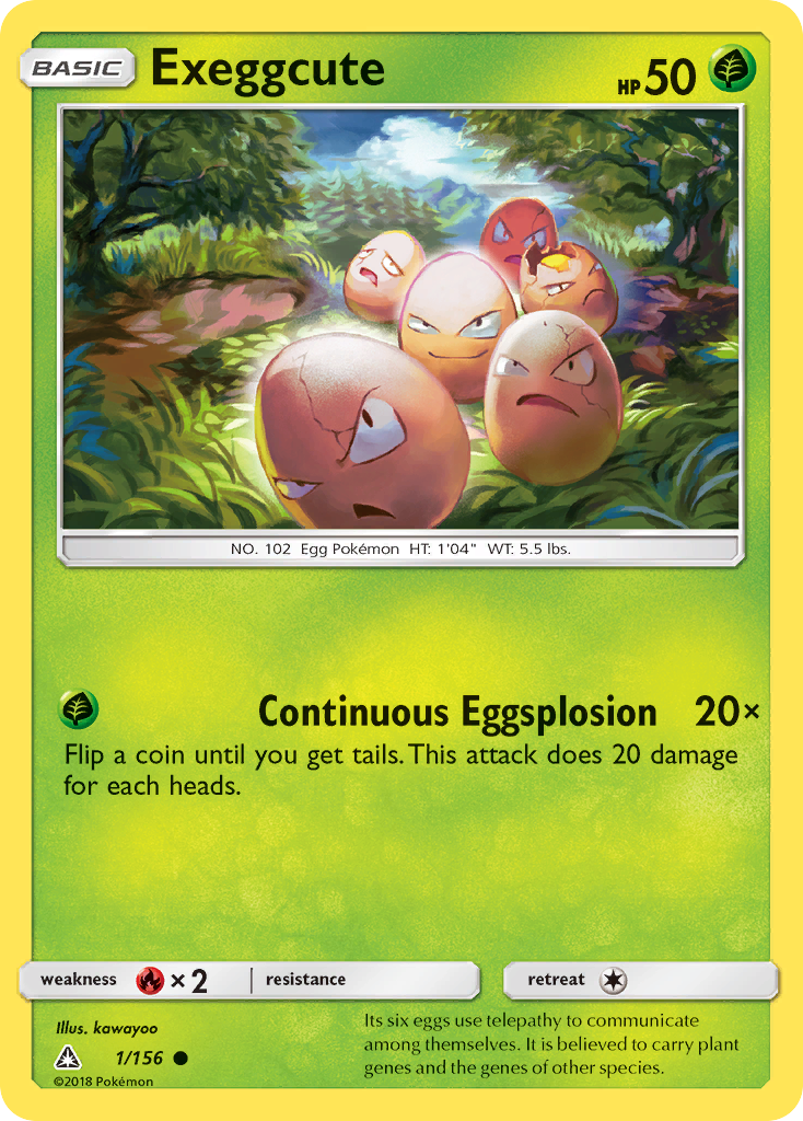 Exeggcute (1/156) [Sun & Moon: Ultra Prism] | Gear Gaming Fayetteville