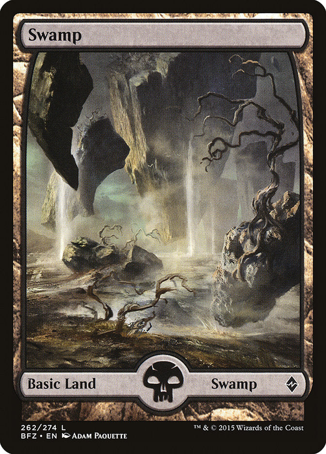 Swamp (262) (Full Art) [Battle for Zendikar] | Gear Gaming Fayetteville