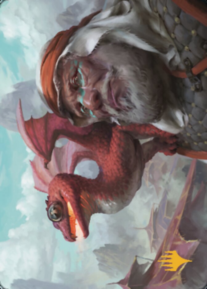 Dragon Whelp Art Card (Gold-Stamped Signature) [Dominaria United Art Series] | Gear Gaming Fayetteville