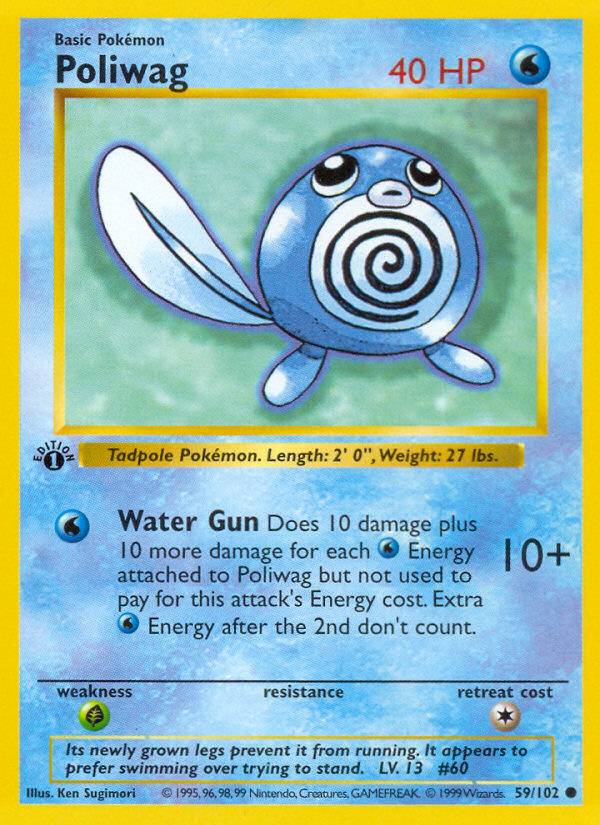 Poliwag (59/102) (Shadowless) [Base Set 1st Edition] | Gear Gaming Fayetteville