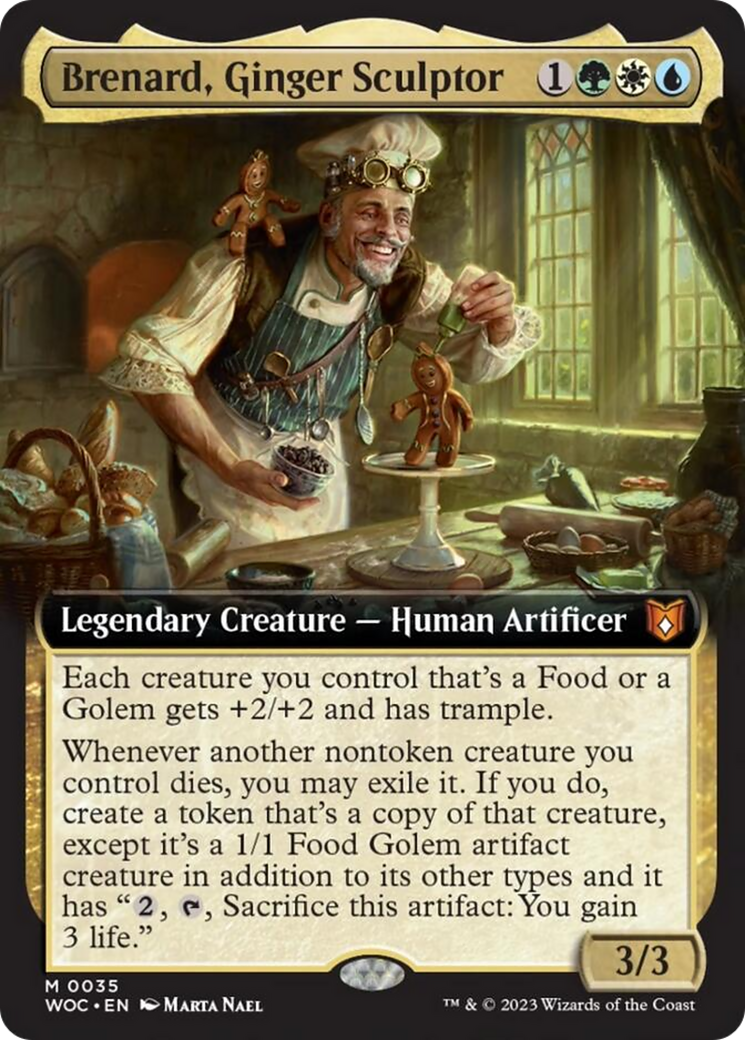 Brenard, Ginger Sculptor (Extended Art) [Wilds of Eldraine Commander] | Gear Gaming Fayetteville