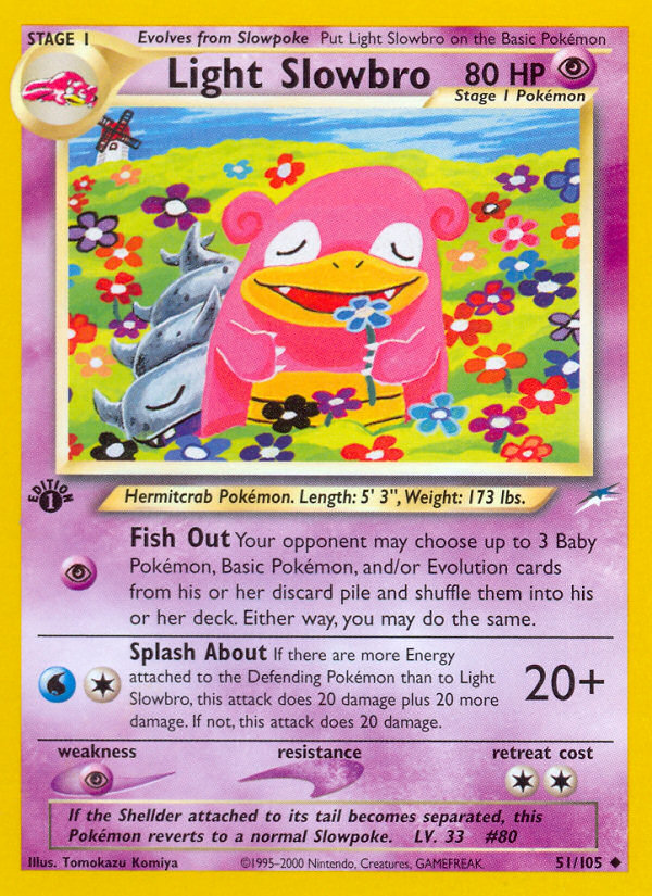 Light Slowbro (51/105) [Neo Destiny 1st Edition] | Gear Gaming Fayetteville