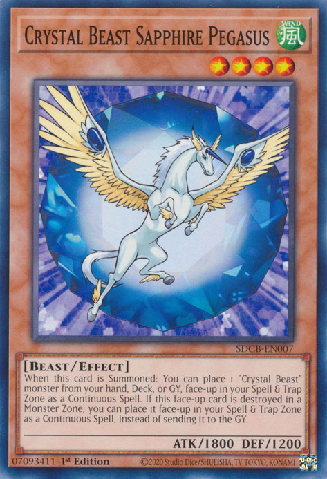 Crystal Beast Sapphire Pegasus [SDCB-EN007] Common | Gear Gaming Fayetteville