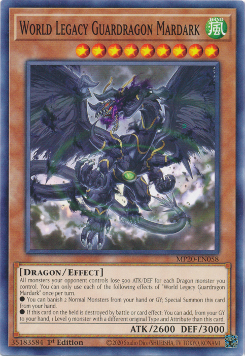 World Legacy Guardragon Mardark [MP20-EN058] Common | Gear Gaming Fayetteville