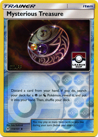 Mysterious Treasure (113/131) (League Promo Staff) [Sun & Moon: Forbidden Light] | Gear Gaming Fayetteville