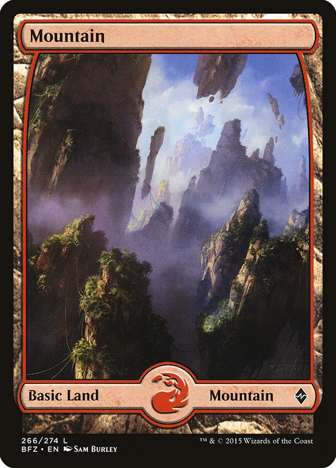 Mountain (266) (Full Art) [Battle for Zendikar] | Gear Gaming Fayetteville