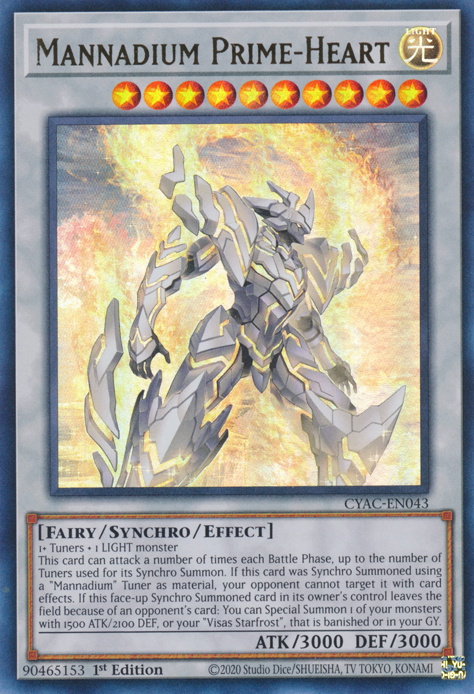 Mannadium Prime-Heart [CYAC-EN043] Ultra Rare | Gear Gaming Fayetteville
