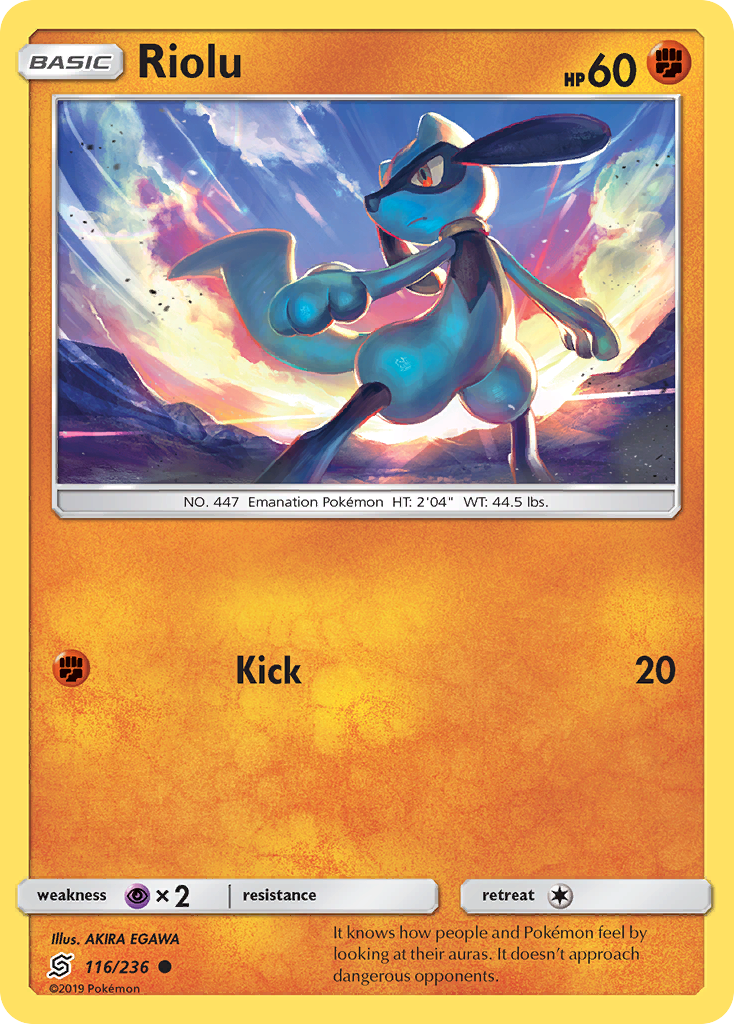 Riolu (116/236) [Sun & Moon: Unified Minds] | Gear Gaming Fayetteville