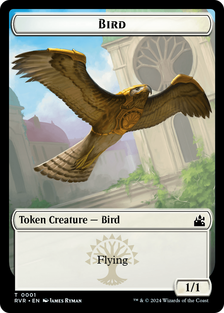 Bird // Zombie Double-Sided Token [Ravnica Remastered Tokens] | Gear Gaming Fayetteville