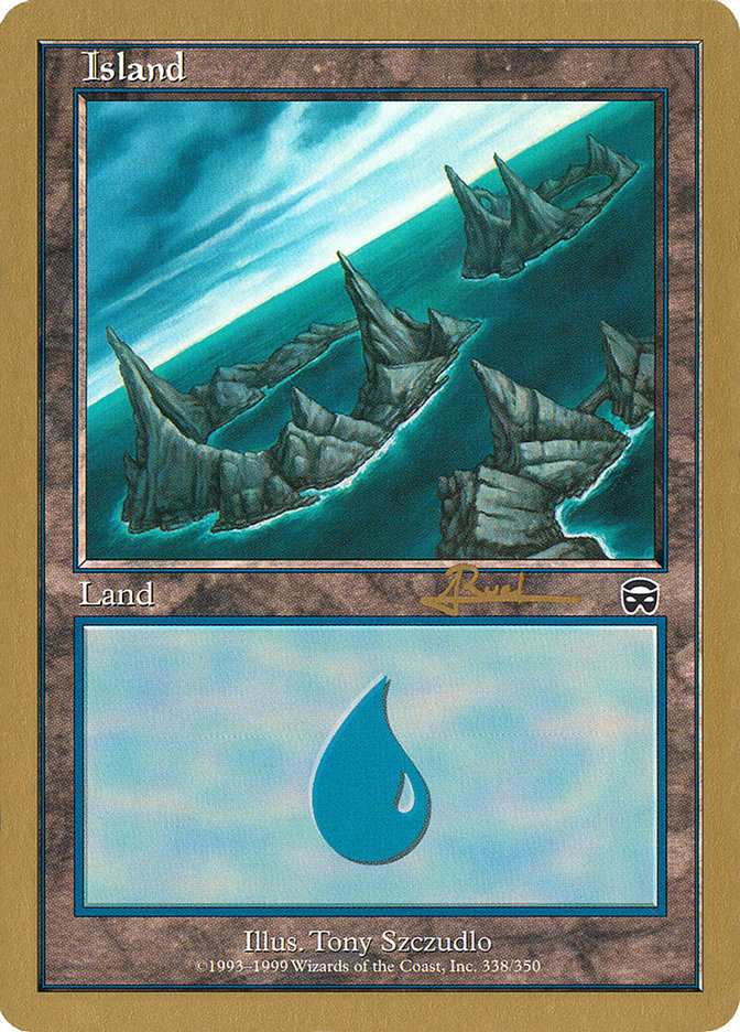 Island (ar338) (Antoine Ruel) [World Championship Decks 2001] | Gear Gaming Fayetteville