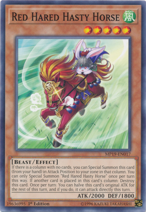 Red Hared Hasty Horse [MP19-EN017] Common | Gear Gaming Fayetteville