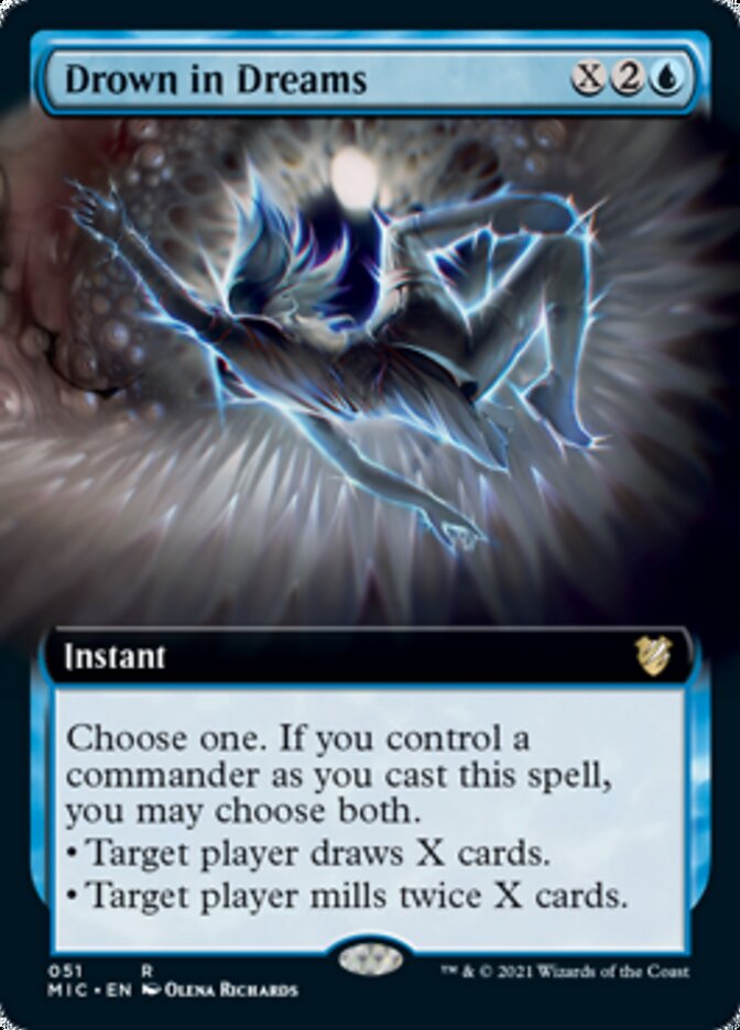 Drown in Dreams (Extended Art) [Innistrad: Midnight Hunt Commander] | Gear Gaming Fayetteville