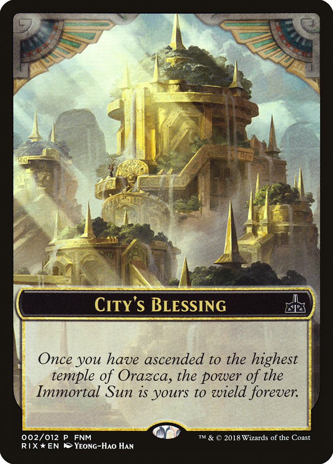 City's Blessing // Elemental Double-Sided Token [Friday Night Magic 2018] | Gear Gaming Fayetteville