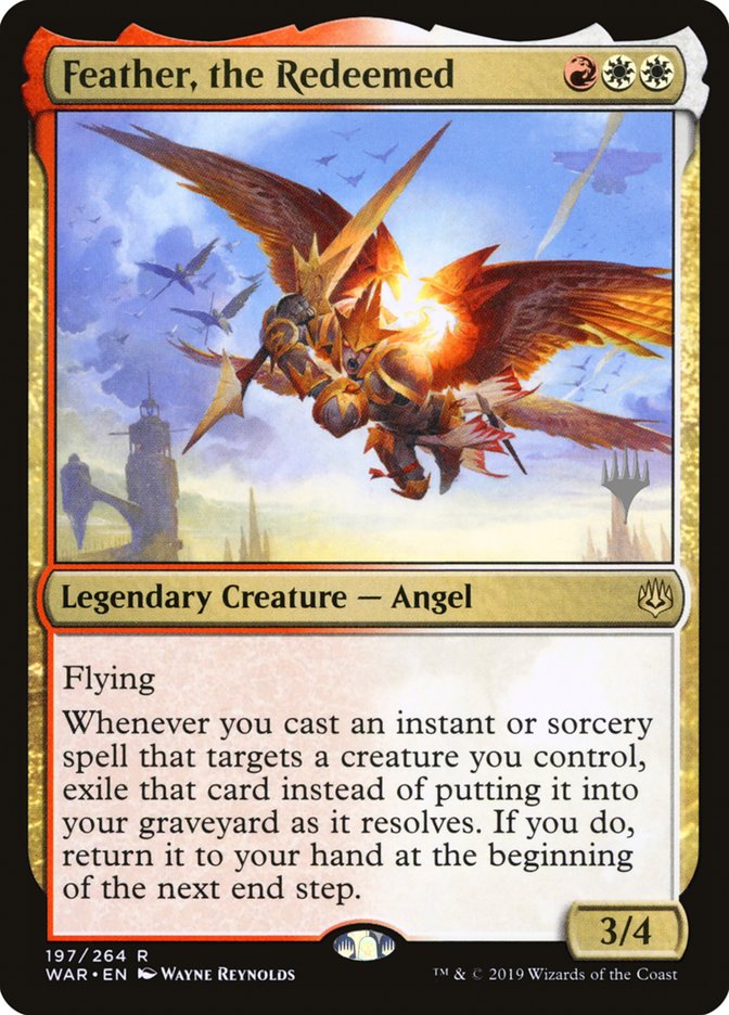 Feather, the Redeemed (Promo Pack) [War of the Spark Promos] | Gear Gaming Fayetteville