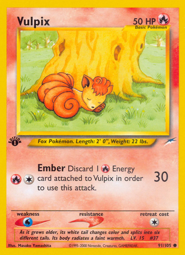 Vulpix (91/105) [Neo Destiny 1st Edition] | Gear Gaming Fayetteville