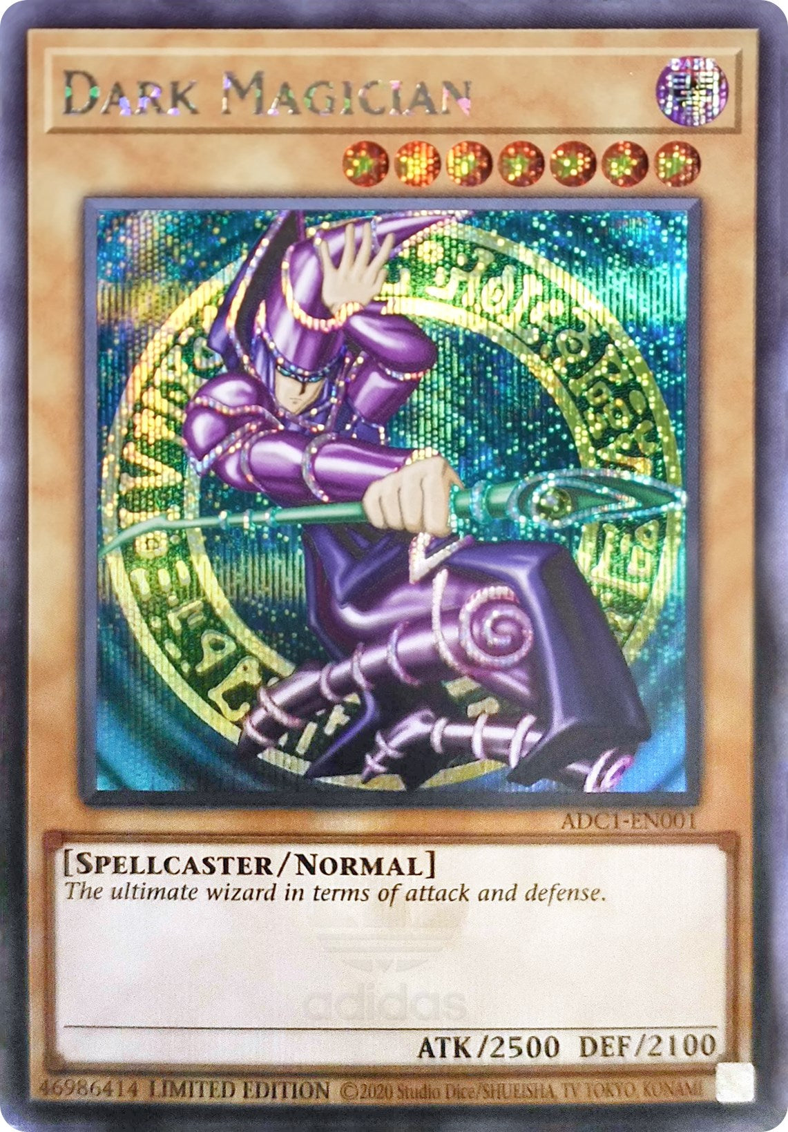 Dark Magician (Adidas Exclusive) [ADC1-EN001] Prismatic Secret Rare | Gear Gaming Fayetteville