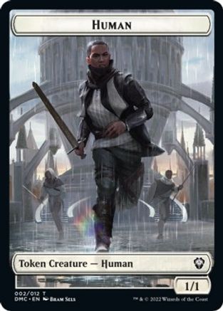 Human // Snake Double-Sided Token [Dominaria United Commander Tokens] | Gear Gaming Fayetteville