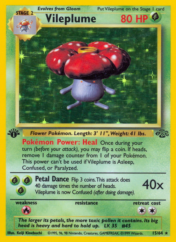 Vileplume (15/64) [Jungle 1st Edition] | Gear Gaming Fayetteville