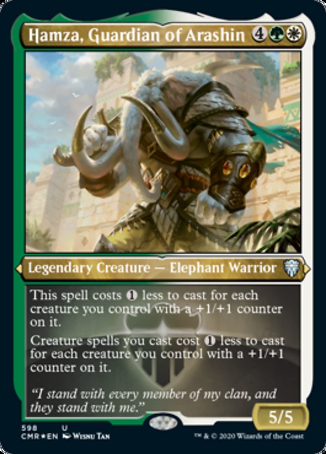 Hamza, Guardian of Arashin (Etched) [Commander Legends] | Gear Gaming Fayetteville