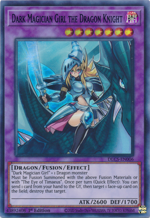 Dark Magician Girl the Dragon Knight (Green) [DLCS-EN006] Ultra Rare | Gear Gaming Fayetteville