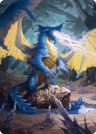 Blue Dragon Art Card [Dungeons & Dragons: Adventures in the Forgotten Realms Art Series] | Gear Gaming Fayetteville