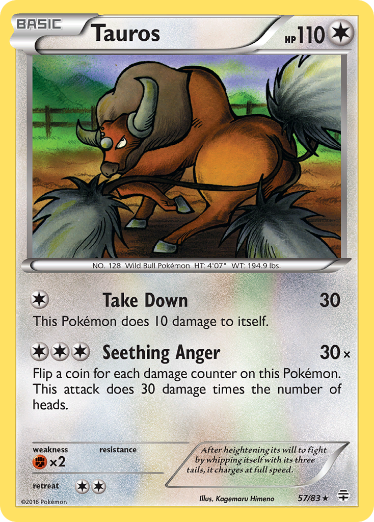 Tauros (57/83) [XY: Generations] | Gear Gaming Fayetteville