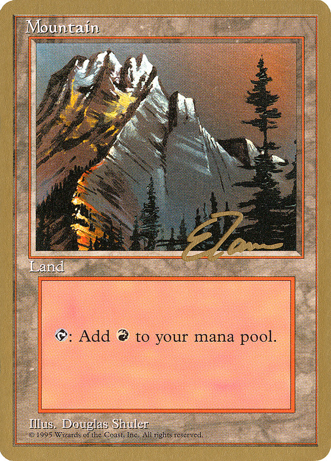 Mountain (et373) (Eric Tam) [Pro Tour Collector Set] | Gear Gaming Fayetteville